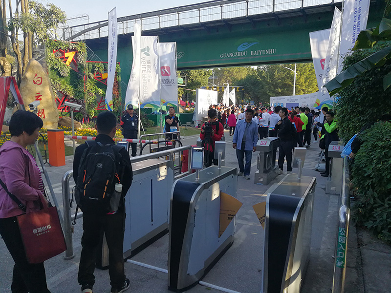 廣州白云湖馬拉松5G AI人臉識別簽到系統