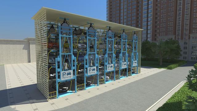 花都第二人民醫(yī)院垂直循環(huán)立體停車場