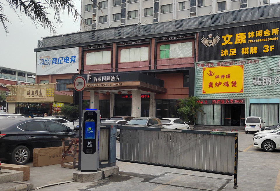 廣州白云翡麗國際酒店一進一出智能停車識別系統